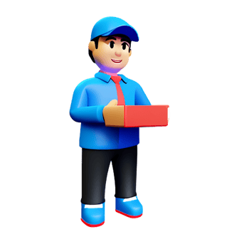 delivery 3d rendering icon illustration png