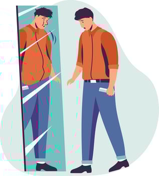 High self-esteem illustration vector