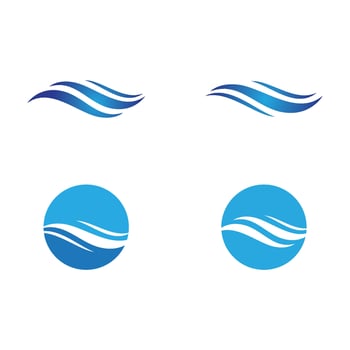 Water wave icon vector