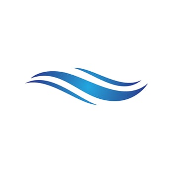 Water wave icon vector