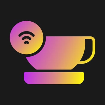 Smart Coffee Mug Vector Icon