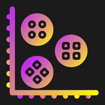 Cluster Analysis Vector Icon
