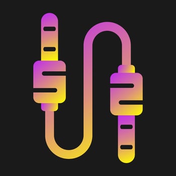 Audio Cable Vector Icon