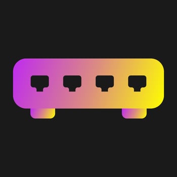 Ethernet Switch Vector Icon