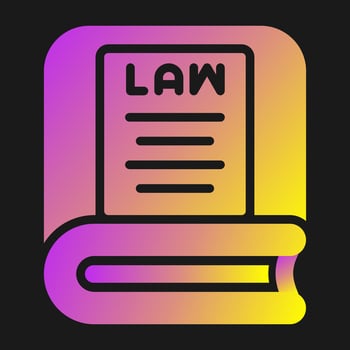 Law Book Vector Icon
