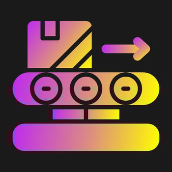Conveyor Belt Vector Icon