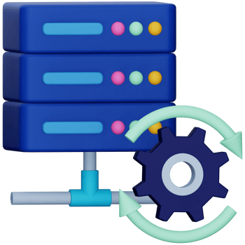 Data recovery 3d rendering isometric icon. png