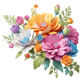 Artificial Flower Bouquet, Flower Illustration, Floral Png File