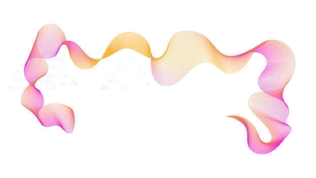 Abstract backdrop with wave gradient lines vector