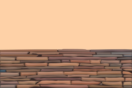 colored stone wall vector