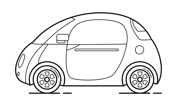 Daily Car Outline Design for Drawing Book vector