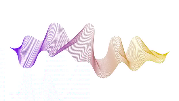 Abstract backdrop with wave gradient lines vector