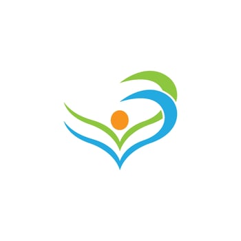 Human character logo sign vector