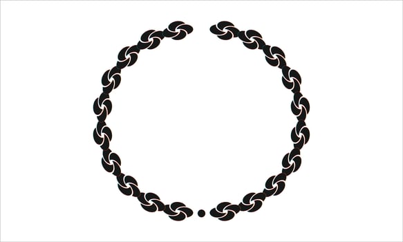 Vector laurel wreath vector illustration black and white