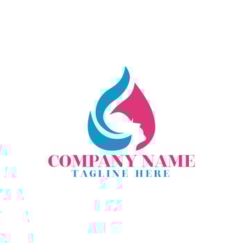 Natural beauty logo design for cosmetic brand vector