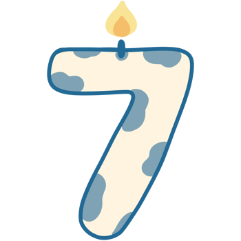 Numbers age birthday candles png
