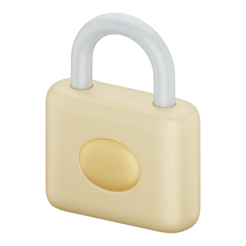 3D Padlock Illustration png