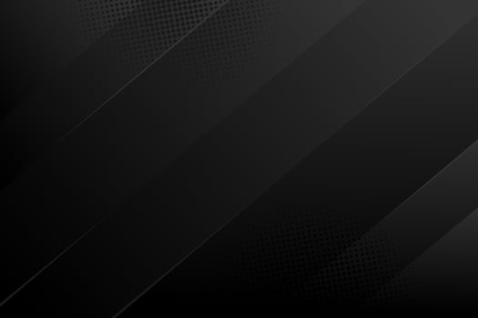 Dark deep black dynamic abstract vector background with diagonal lines.