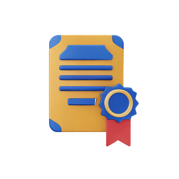 certificate 3d rendering icon illustration png