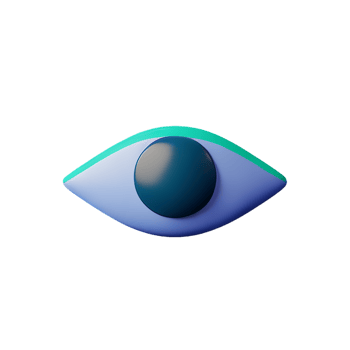 eye 3d rendering icon illustration png