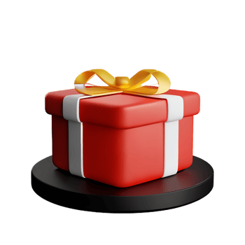 gift box 3d rendering icon illustration png