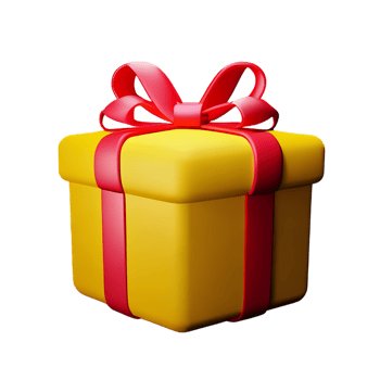 gift box 3d rendering icon illustration png