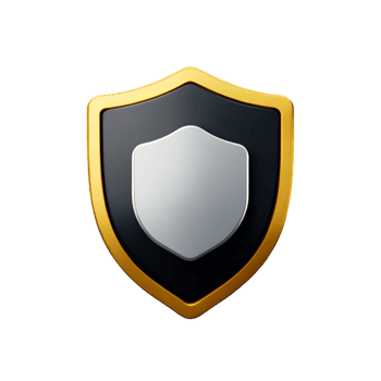 shield 3d rendering icon illustration png