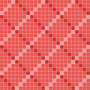 Red tile background, Mosaic tile background, Tile background, Seamless pattern, Mosaic seamless pattern, Mosaic tiles texture or background. Bathroom wall tiles, swimming pool tiles. vector