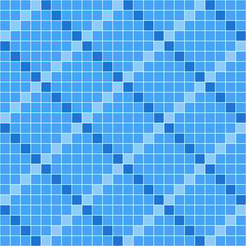 Blue tile background, Mosaic tile background, Tile background, Seamless pattern, Mosaic seamless pattern, Mosaic tiles texture or background. Bathroom wall tiles, swimming pool tiles. vector