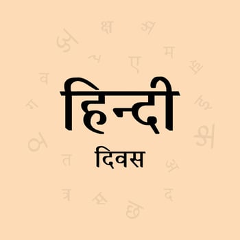 Happy Hindi day 14 September Vector Celebration