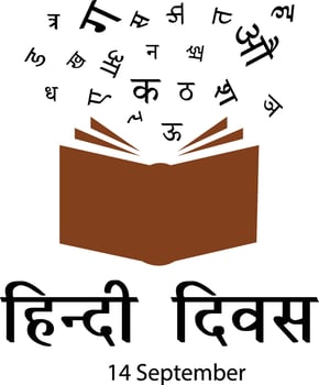 Happy Hindi day 14 September Vector Celebration