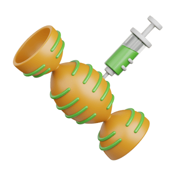 3d rendering gmo isolated useful for food, allergen, allergy, disease and antigen design element png