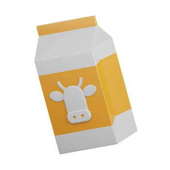 3d rendering milk isolated useful for food, allergen, allergy, disease and antigen design element png