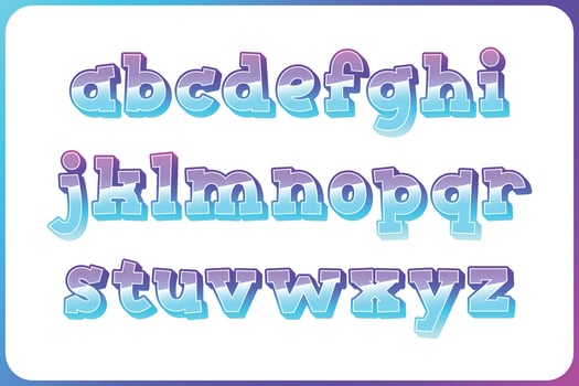 Versatile Collection of Power Alphabet Letters for Various Uses vector