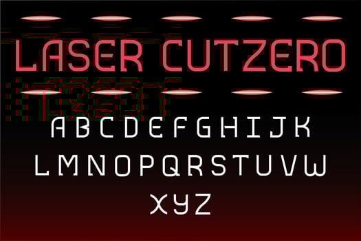 Uppercase font design. Modern alphabet font for lettering, printing, graphic design, headlines and other design projects. vector