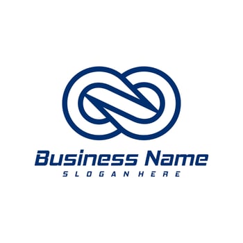 Infinity logo design vector. Nolimit logo design template concept vector
