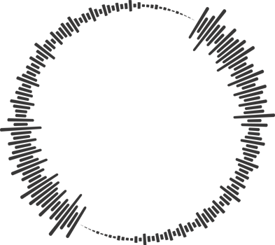Circle sound wave. Audio music equalizer. Round circular icon. Spectrum radial pattern and frequency frame png