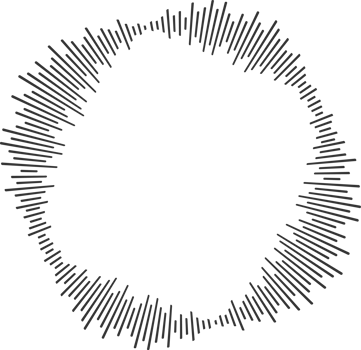 Circle sound wave. Audio music equalizer. Round circular icon. Spectrum radial pattern and frequency frame png