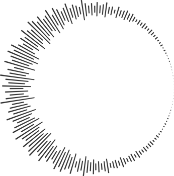 Circle sound wave. Audio music equalizer. Round circular icon. Spectrum radial pattern and frequency frame png