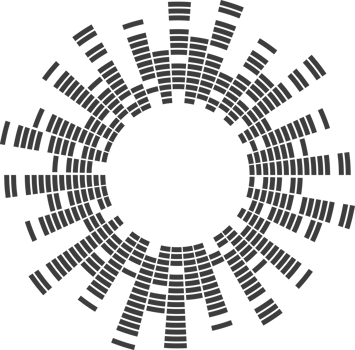 Circle sound wave. Audio music equalizer. Round circular icon. Spectrum radial pattern and frequency frame. png
