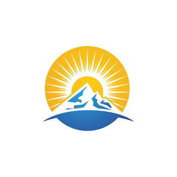 Mountain icon Logo vector