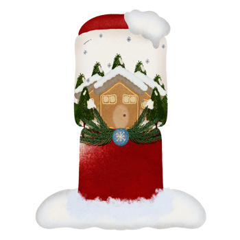 Chalk Christmas drawing png