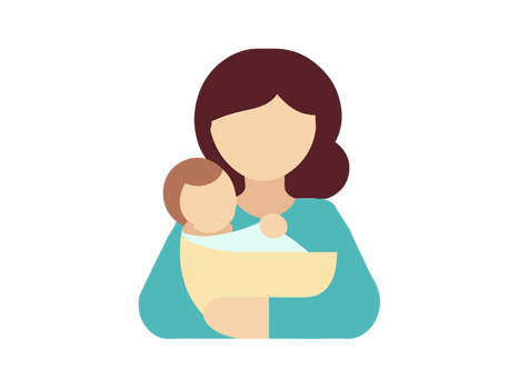 An Image of a Baby and a Mother png