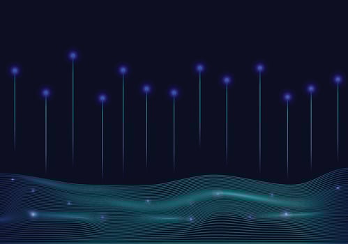 technology background abstract light blue vector