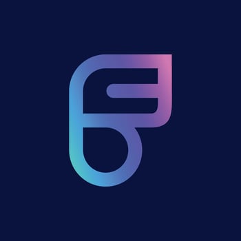 Letter F Logo Gradient modern logo design vector