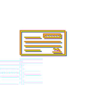 Cheque Vector Icon