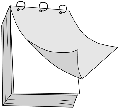 illustration of a blank calendar png