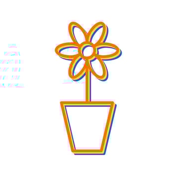Flower Pot Vector Icon