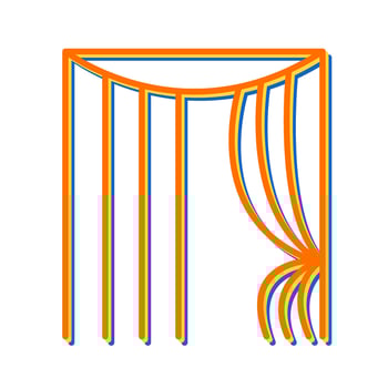 Curtains Vector Icon