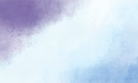 Watercolor background with purple and blue color vector